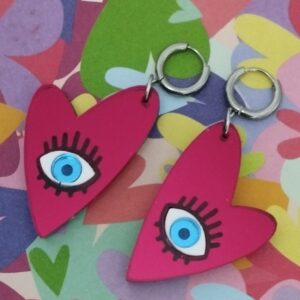 Pendientes Corazón con Ojo