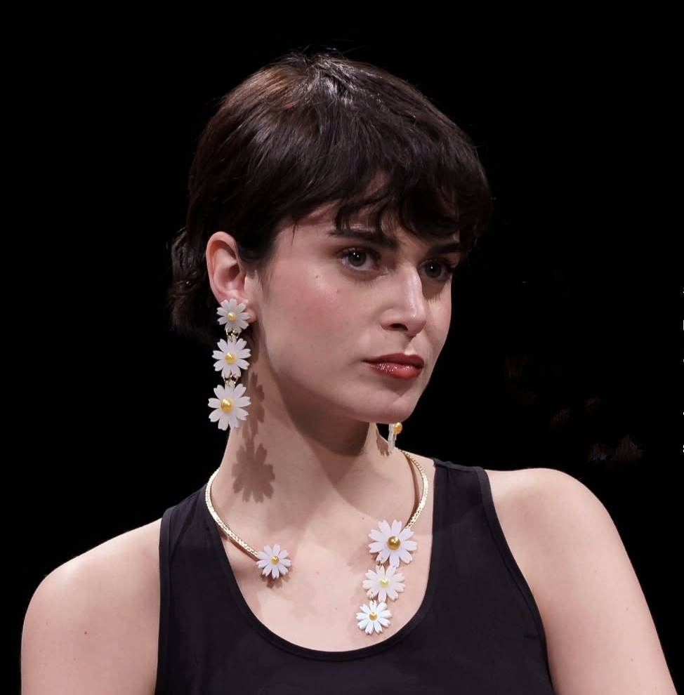 Pendientes Tira Margaritas - Imagen 3