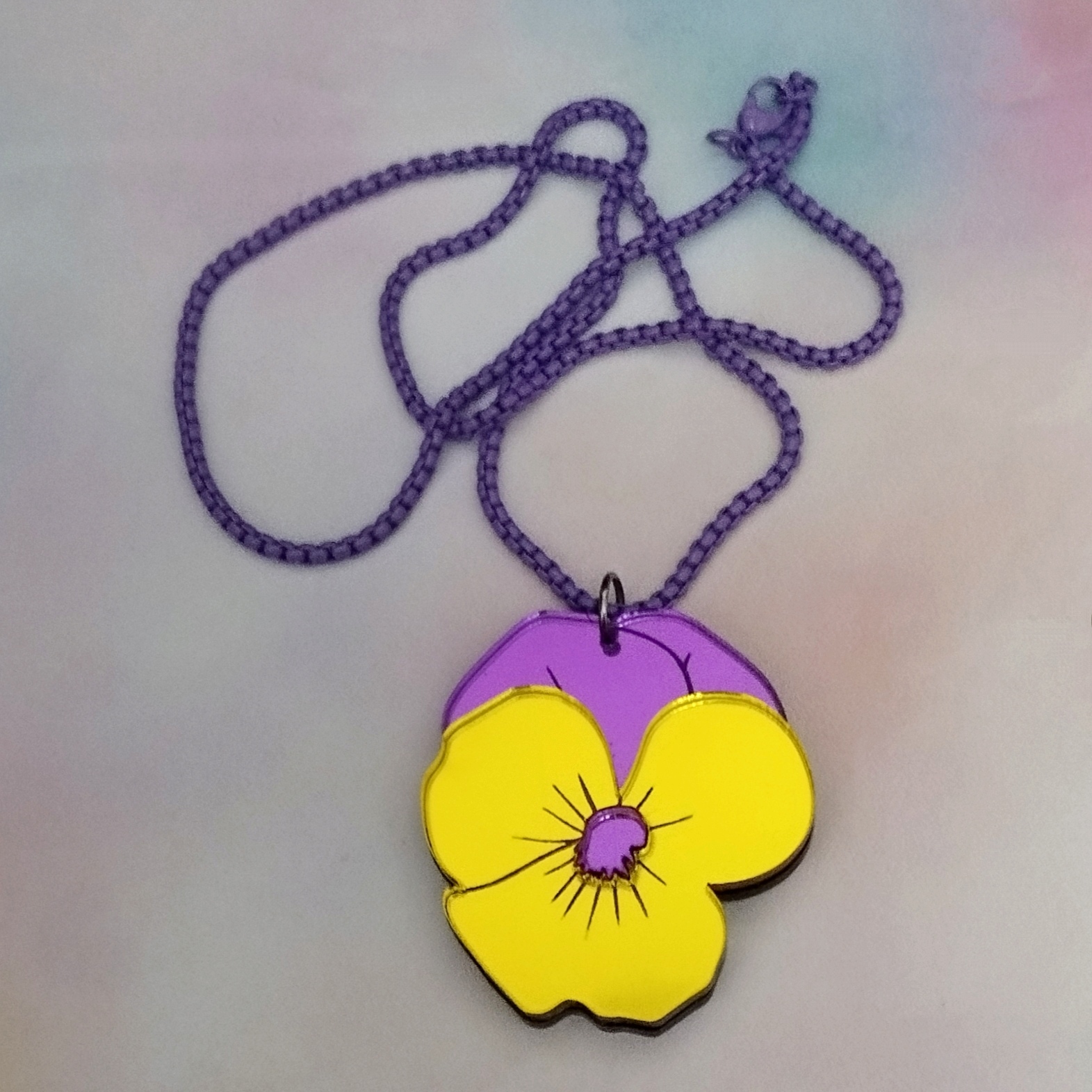 Collar Flor Pensamiento
