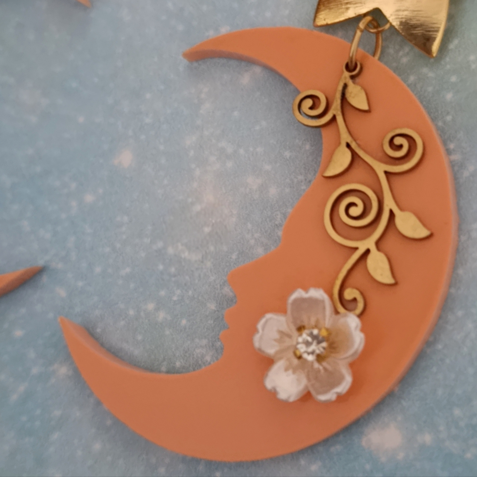 Pendientes Luna Filigrana - Imagen 2