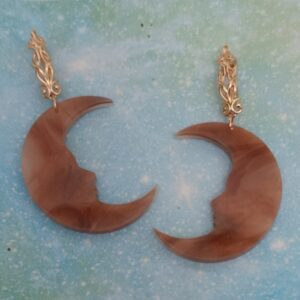 Pendientes Luna Marmolada