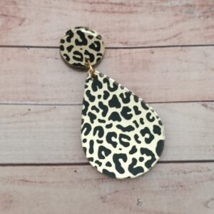 Pendientes Leopardo Gota