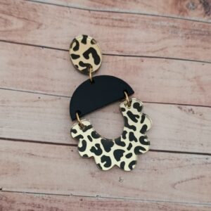 Pendientes Leopardo Blonda