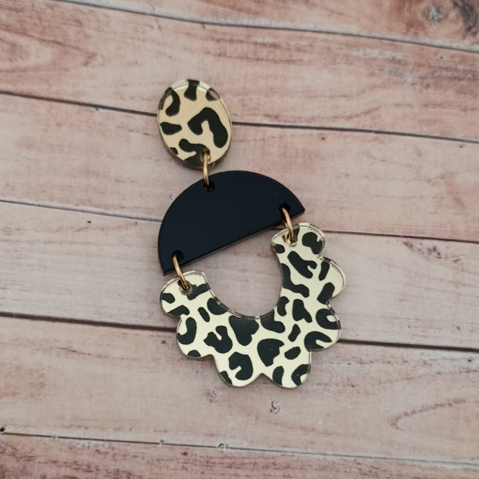 Pendientes Leopardo Blonda