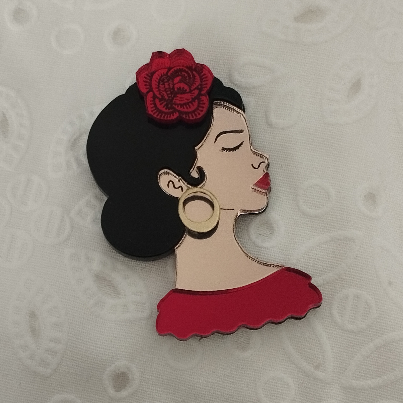 Broche Flamenquita