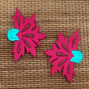 Pendientes Claveles Lado Picos