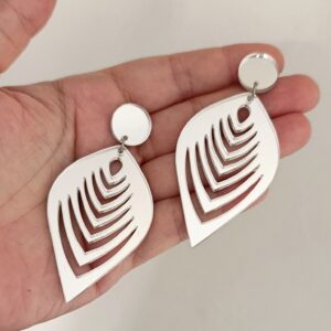 Pendientes Hoja Perforada