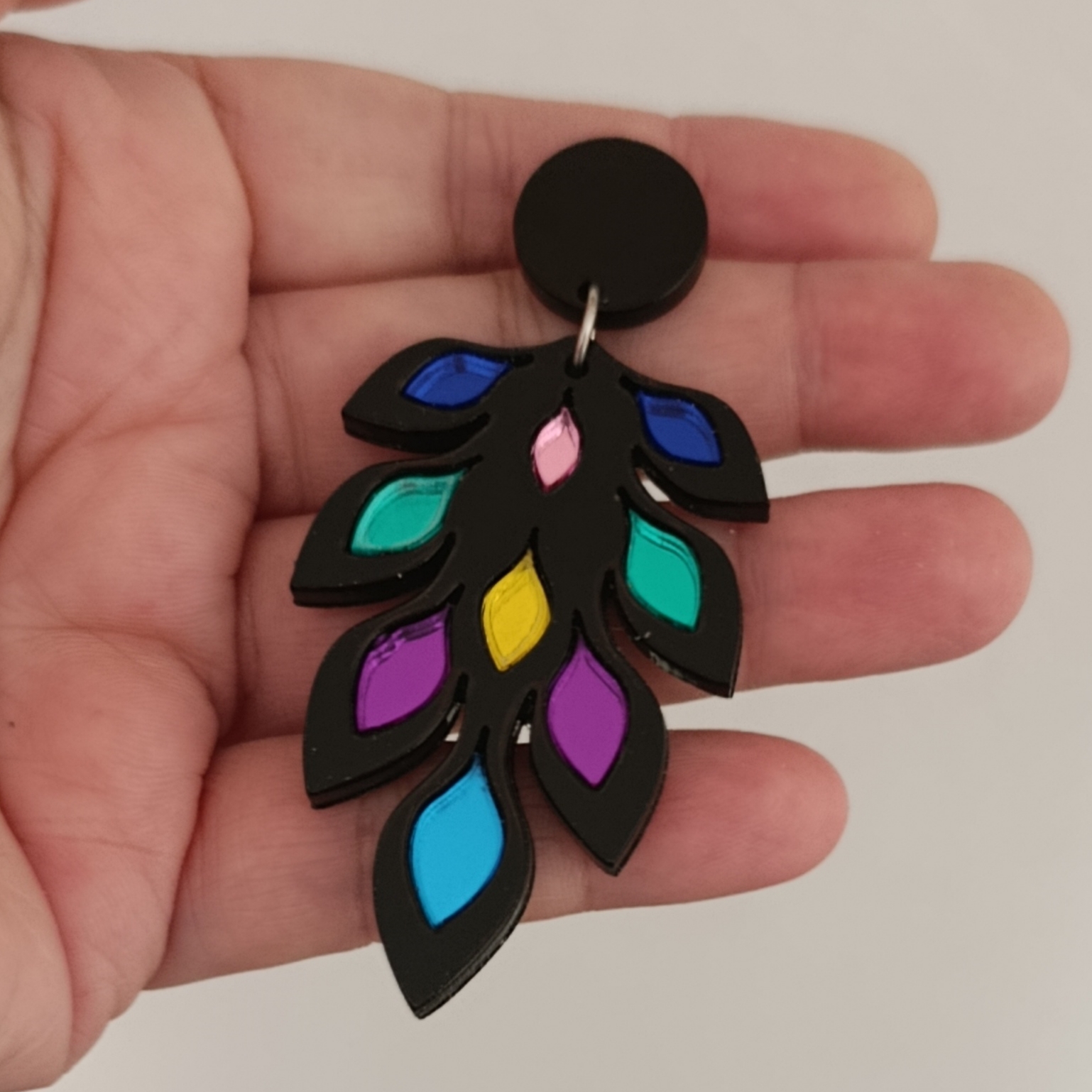Pendientes Cola Pavo Real - Imagen 3