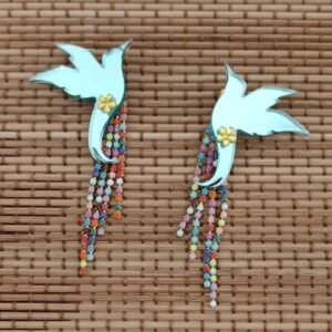Pendientes Colibrí Con Strass