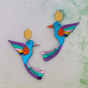 Pendientes Colibrí Multicolor