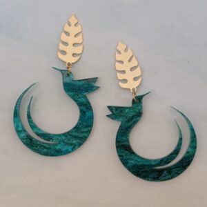 Pendientes Aro Colibrí Mediano