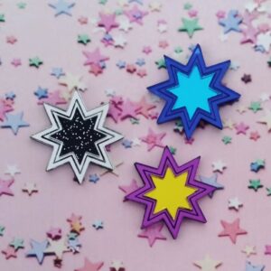 Pendientes Estrella Ocho Puntas
