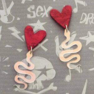 Pendientes Serpiente Corazón