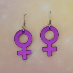 Pendientes Símbolo Mujer