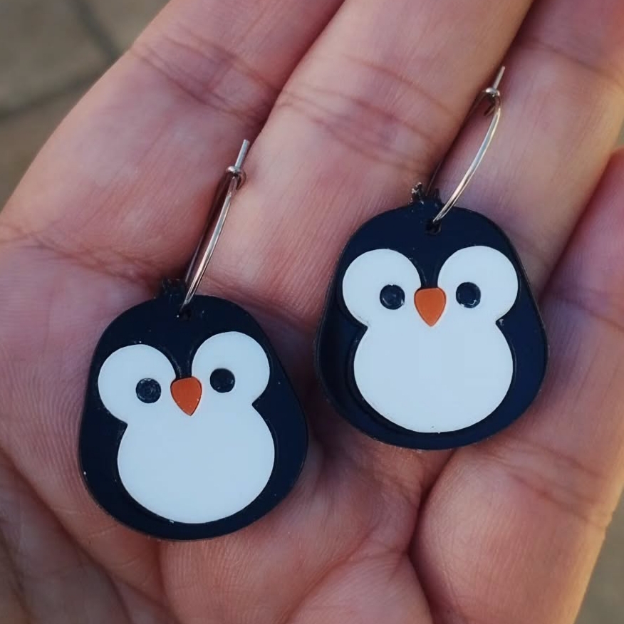 Pendientes Pingüino