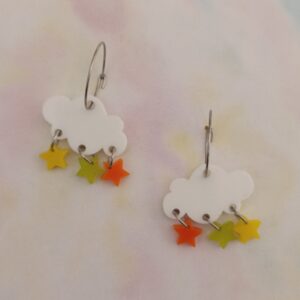 Pendientes Nube Con Estrellas