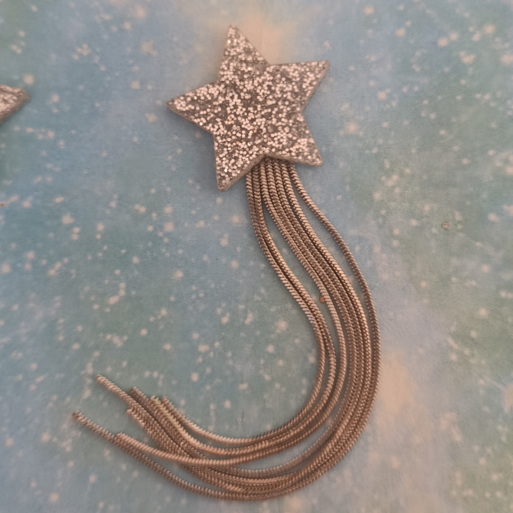 Pendientes Estrella Con Cadenas - Imagen 4