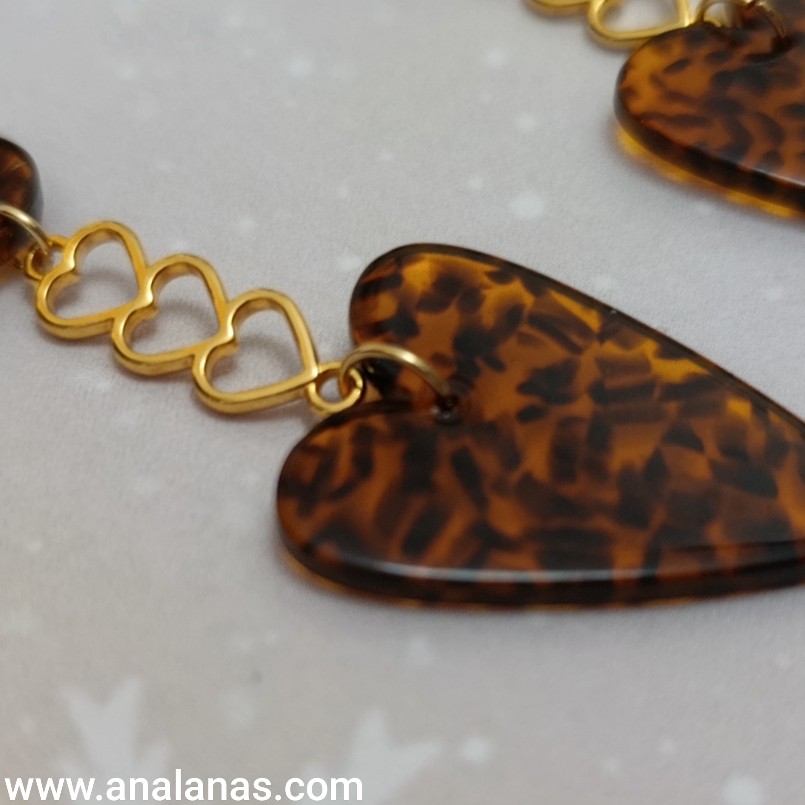 Pendientes Corazón Leopardo - Imagen 3